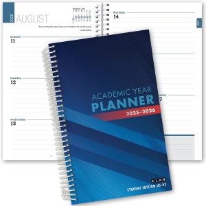 Elan Publishing Company Dated Student Planner for High School of College: Dated August 2025 - July 2026 (Blue)