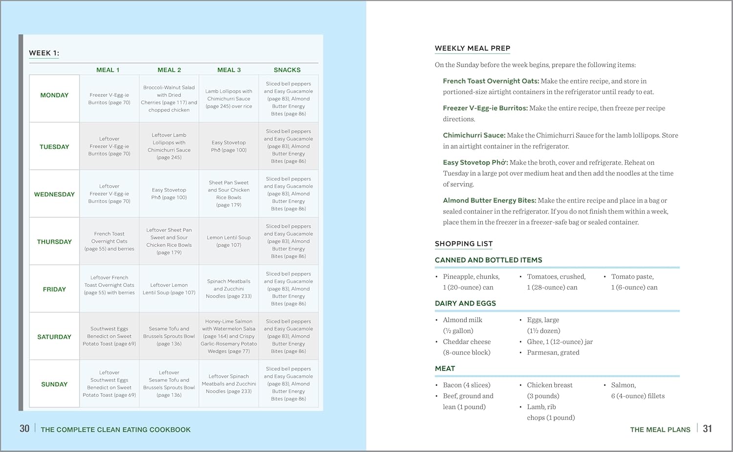 The Complete Clean Eating Cookbook: 200 Fresh Recipes and 3 Easy Meal Plans for a Healthy Diet - Image 7