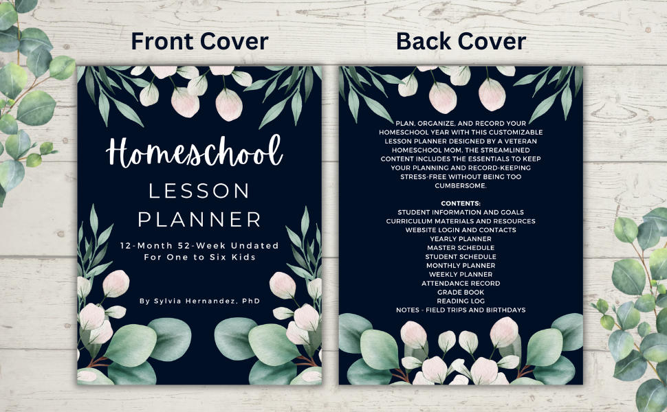 Homeschool Lesson Planner front cover