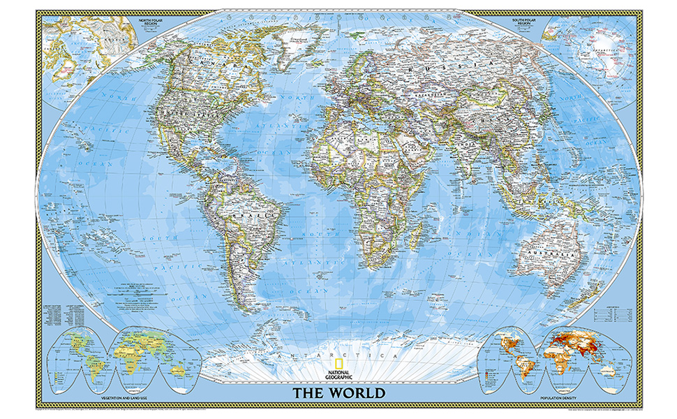 World Map Classic Style