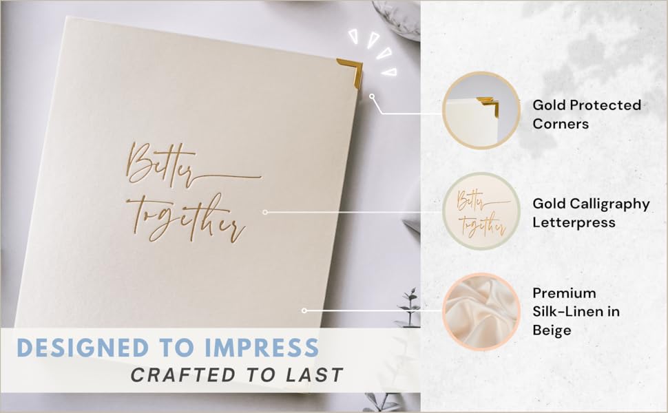 Wedding Planner Book and Organizer for the Bride with Sage Green Silk Linen and Gold Letterpress