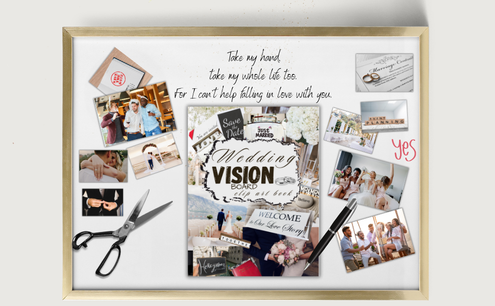 2024 vision board clip art book create powerful vision boards, Design Your Dream , Best year ever 