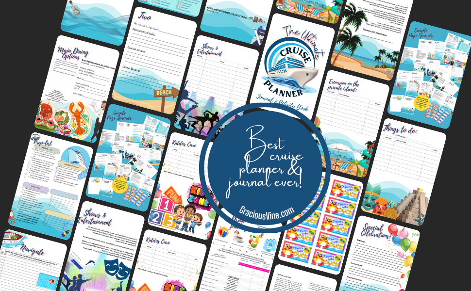 pages for Cruise planner and journal