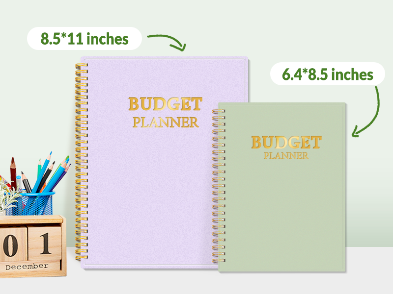 Budget Planner - Monthly Budget Book with Expense Tracker Notebook, Undated 12 Month