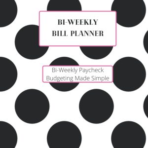 Monthly Bi-Weekly Bill Planner Organizer Journal - 8.5 x 11 inches - 24 Months / 52 Paychecks: Simple Easy Pink Notebook Budget Book