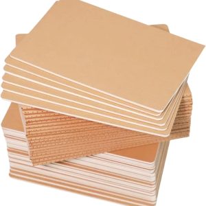 48 Pack Notebook Journals for Travelers, Students and Office, Writing Sketchbook Memo Diary Subject Notebooks Planner with Blank Paper, 60 Pages, 30 Sheets, 8.3x5.5 inch, A5 Size, Travel Journal Set