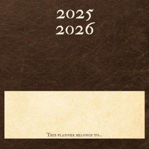 Planner 2025‑2026 – Daily & Monthly Academic Agenda with Customizable Name Cover,: Contacts & School Calendar Pages, National Holidays & Events, ... Daily Planning Pages - Hardcover (8,5" x 11")