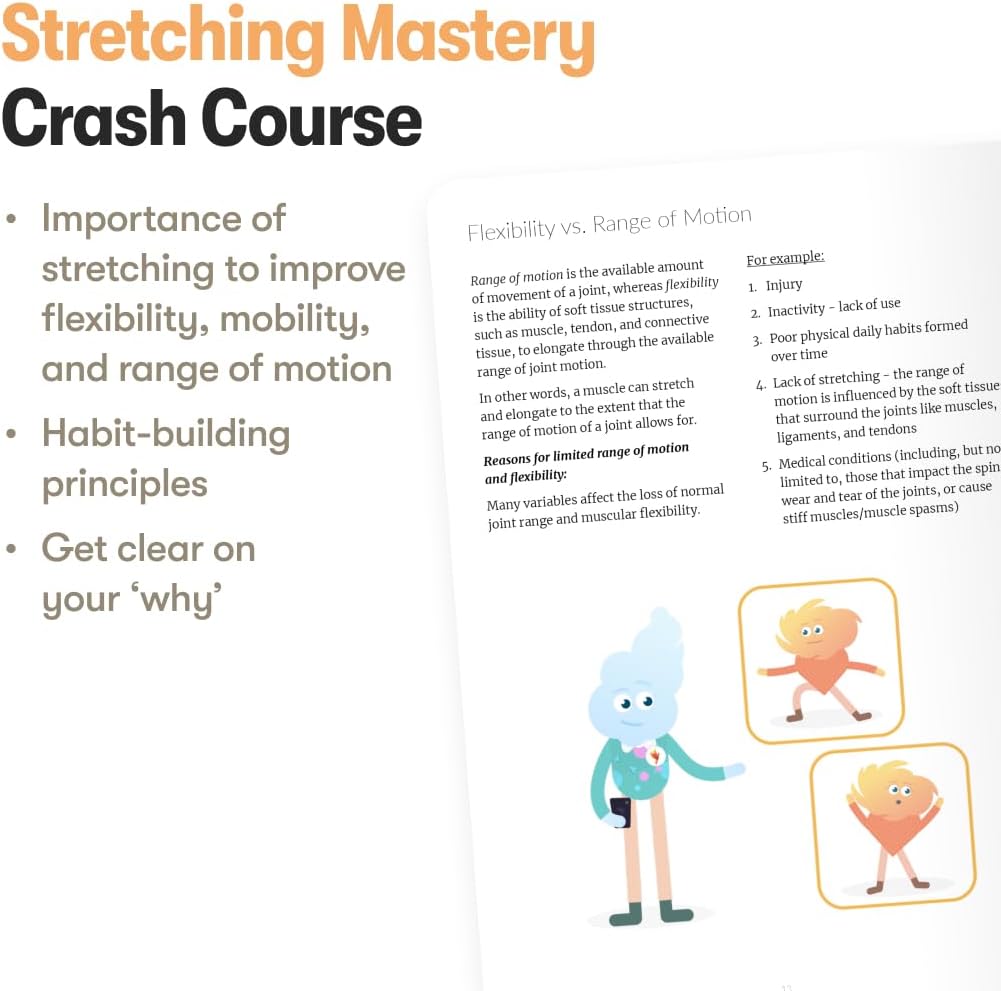 The Stretching Sidekick Journal by Habit Nest. Guided Stretching Routines to Keep You Flexible, Energized, and Live Comfortably. 66 Stretching Routines that only take 15-20 mins a day. Turn Motivation to Results in 66 days with Habit Nest. (First Edition) - Image 4