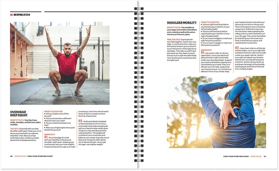 Men's Health Unstoppable After 40: The Secret to Supercharging Recovery, Avoiding Injury, and Never Slowing Down. Convenient at-Home Workout Planner for All Fitness Levels - Image 5