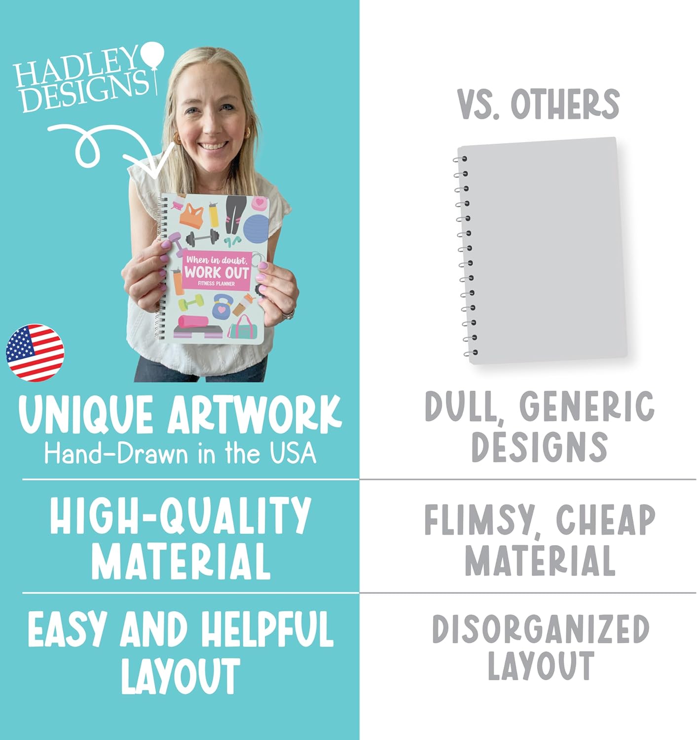 Fitness Journal for Women - Workout Journal for Women, Food and Fitness Journals, Undated Workout Log Book Planner, Exercise and Gym Journals, Exercise Planner Weight Loss Tracker - Image 4