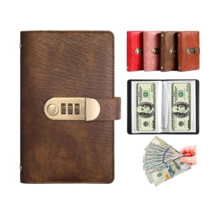 100 Envelope Savings Challenge Binder,with Password Lock,Money Saving Binder Book,Cash Envelopes for Budgeting,Budget Planner Binde r,from 30 Days to 52 Weeks,to Save $500,$5,050 and $10,000
