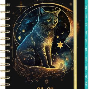Planner 2026-2027 - Academic Planner 2026-2027, 26-27 Planners Weekly and Monthly with Tabs, Jul. 2026 - Jun. 2027, Calendar Monthly Planners, 8.4" x 6.3", Back Pocket + Thick Paper + Twin-Wire Binding - Cat Planner