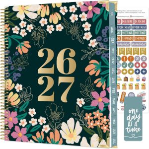 bloom daily planners HARDCOVER Planner 2026-2027 (8.5" x 11") Academic Year (July 2026 - July 2027) - 13 Months Task Goal Planner for Women - Monthly & Weekly Agenda Book - Blooming Wildly