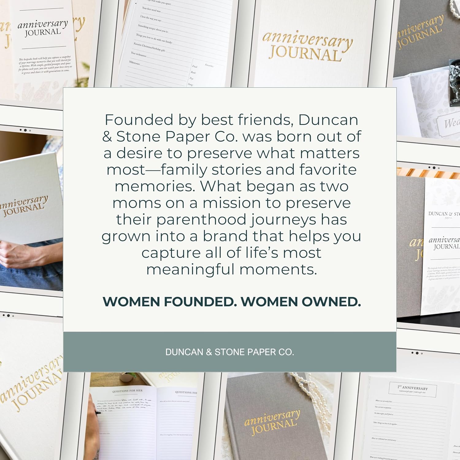 DUNCAN & STONE PAPER CO. Wedding Anniversary Journal - Anniversary Journal for Couple - Wedding Notebook & More - Wedding Memory Book to Capture Moments(Ivory,189 Pages) - Image 8