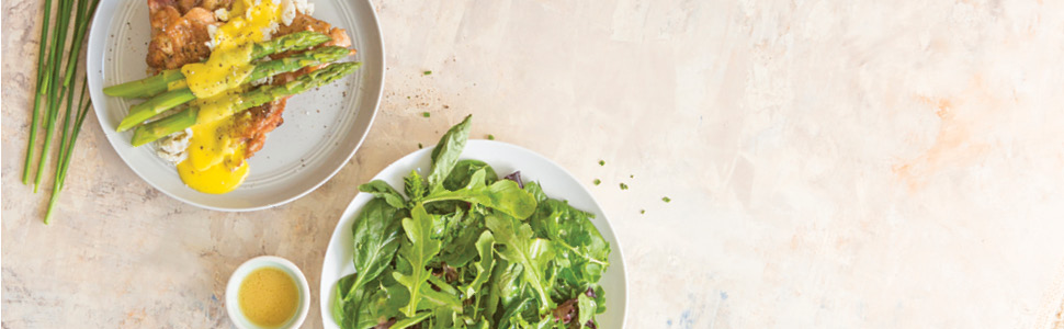 Keto dinner recipe on stone table