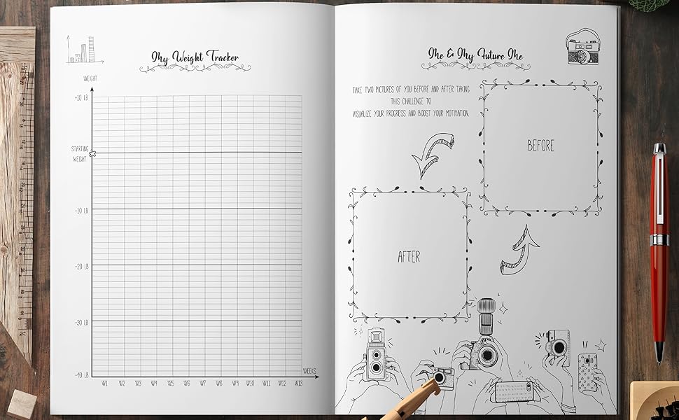 food journals for tracking meals and exercise
