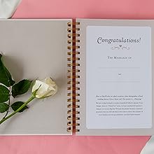wedding planner book journal gold white luxury elegant engagement present gift bridal diary book
