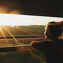 View from Train at sunset