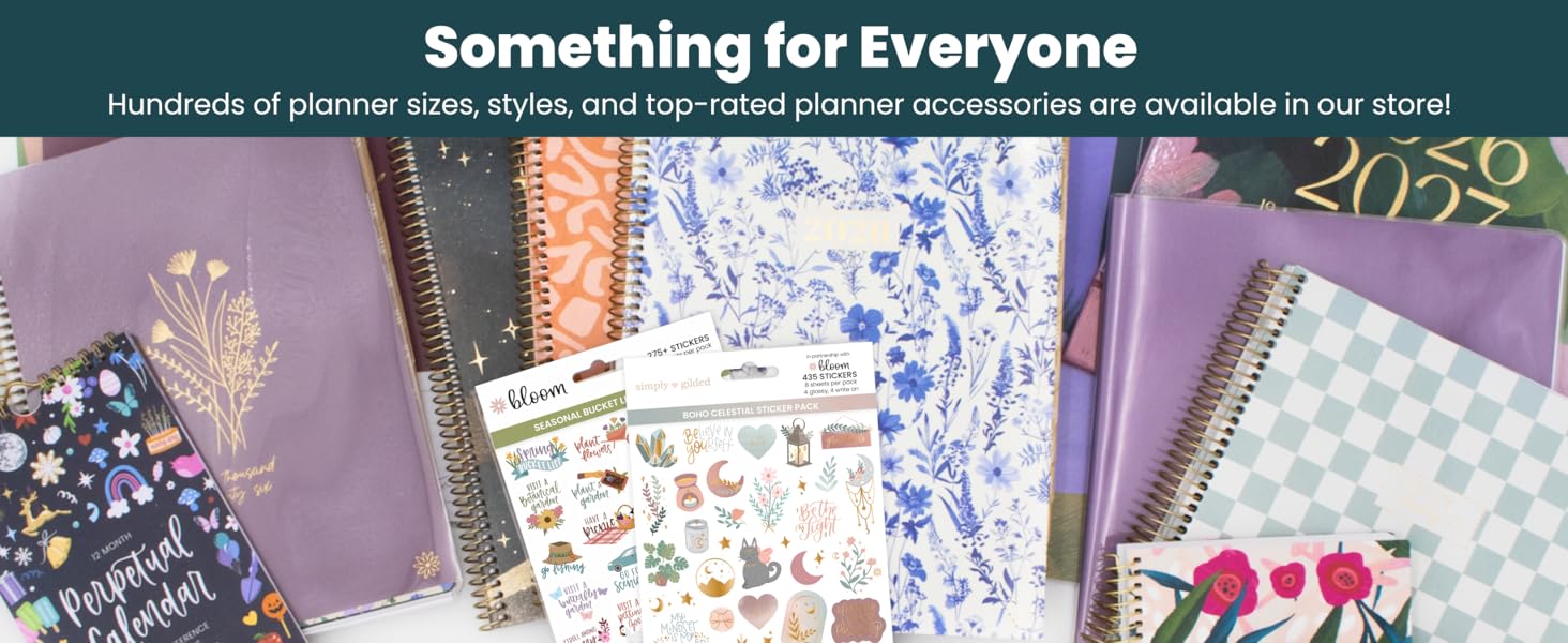 something for everyone hundreds of planner sizes styles accessories available from bloom
