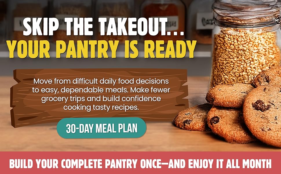 Image telling the reader to skip takeout because the new pantry system is ready