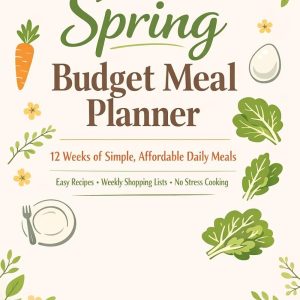 Spring Budget Meal Planner: 12 Weeks of Simple, Affordable Daily Meals (Seasonal Budget Meal Planners Book 1)