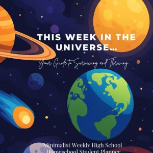 Minimalist Homeschool Plan for High School: An UNDATED Weekly Planner for Neurodivergent Teens, Visual Learners & Homeschool Students