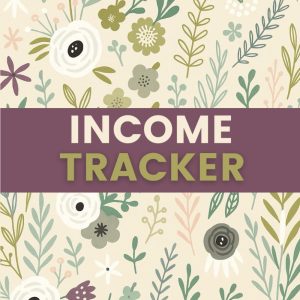 Income Tracker Log Book (8.5 x 11 Inches): Floral Notebook for Monitoring Earnings, Budget Planning, and Financial Organization