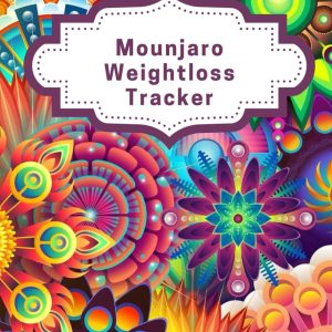 Mounjaro Weight Loss Tracker, Journal, 52 weeks – Full Year, Track your Weight Loss Medication, Pounds lost, Symptoms & Observations, Food, Water, ... Meal Planner. Wegovy, Saxenda, Mounjaro