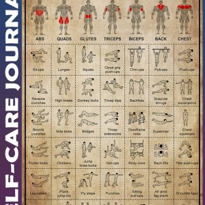 Self Care Journal: Fitness Bodyweight Exercises 110 Pages Best Life Planner for Wellness, Achieving Goals, Health, Happiness - Productivity, Gratitude, Meals, Fitness - Undated Quotes on Per Page