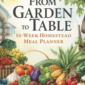 From Garden to Table: 52-Week Homestead Meal Planner: Seasonal Menu Organizer and Sustainable Grocery List | Farm-to-Fork Pantry Planning Notebook for Self-Sufficient Living