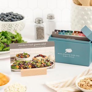 PPP Meal Planner 72 Recipe Cards (Sides Menu - Photo Edition) - Weekly Menu Planner | Sturdy Recipe Box | 12 Reusable Grocery Lists | 5 Blank Recipe Cards | Recipe Card Protector | Recipe Ideas