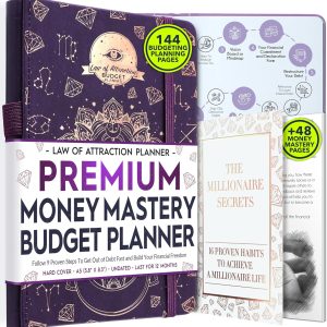 Budget Planner and Monthly Bill Organizer - Finance Planner, 12-Month Journey to Financial Freedom | Bill Payment Tracker Monthly Organizer, Money Saving & Expense Tracker | Undated Budgeting Journal