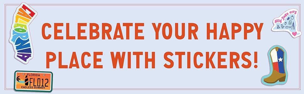 Celebrate Your Happy Place with Stickers!