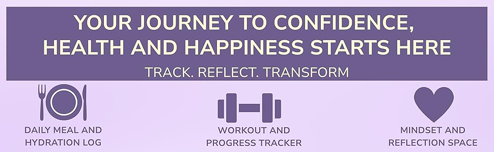 Weight Loss Journal for Women Food and Fitness Journal Women Diet exercise planner achieve Goals