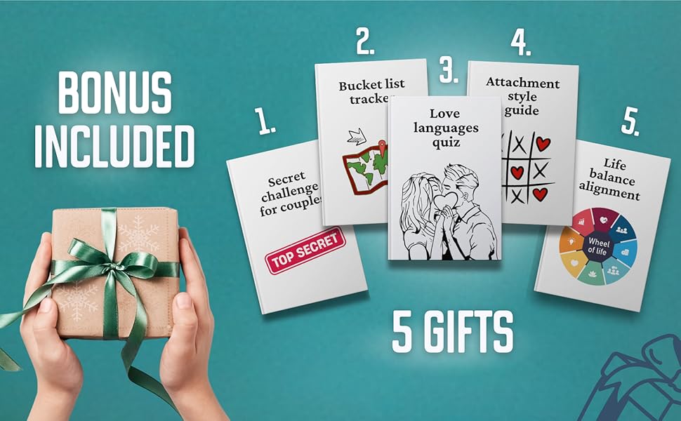 All bonuses included attachment style guide, secret challenge for couples
