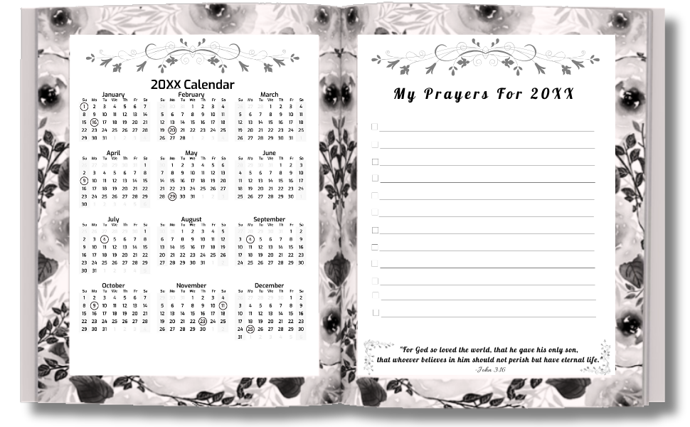 18-month academic monthly christian catholic planner july december calendar floral women gift mom