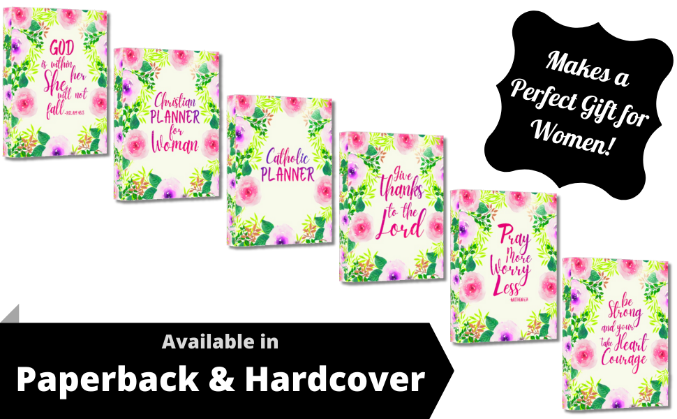 18-month academic monthly christian catholic planner july december calendar floral women gift mom