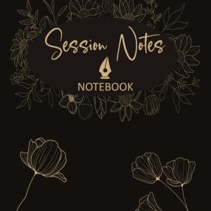 Session notes notebook for Therapist Counselors Coaches and Social worker, Customized Log Book To Record Client Problems, Progress, Plans For Psychotherapists | flower cover design