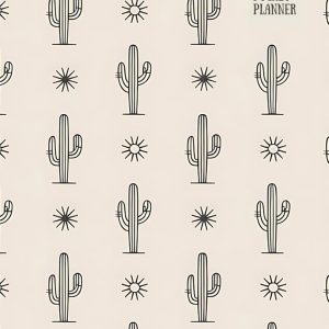 2026-2027 Pocket Planner: Desert Cactus 2-Year Monthly Mini Calendar Book (Jan '26-Dec '27)