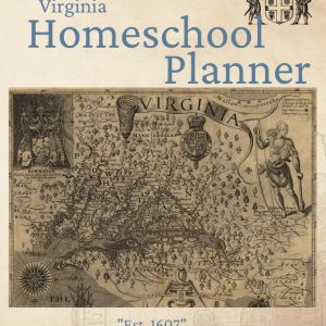Virginia Homeschool Planner - Dateless Academic Planner with VA Homeschool Laws - Colonial Historical Design - Includes VA Laws