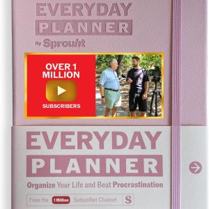 Undated Daily Planner | 90 Day Daily & Weekly Productivity Journal with Hourly Schedule, To Do List, Goal Tracker & Habit Tracker | ADHD Planner for Men & Women | Hardcover Agenda (Pink)