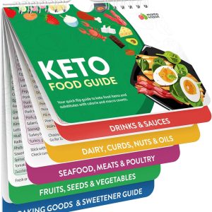 Keto Cheat Sheets Magnets Booklet - Keto Cookbook Meal Plan - Keto Diet Book for Beginners Over 60 - Keto Food Book Magnetic Chart - Weight Loss Low Carb Ketogenic Diet - Keto Food List Charts