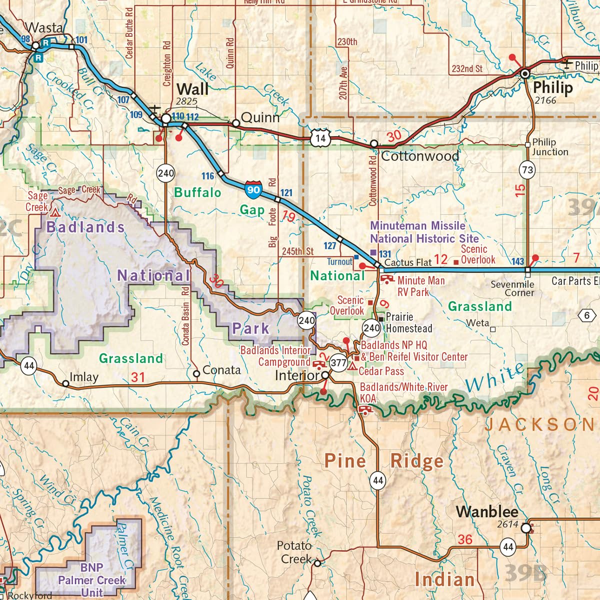 South Dakota, The Mount Rushmore State, Recreation Map, 2022 Edition (Benchmark) - Image 2