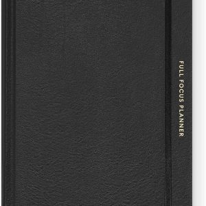 Full Focus Leather Planner by Michael Hyatt - The #1 Daily Planner to Set Annual Goals, Increase Focus, Eliminate Overwhelm, and Achieve Your Biggest Goals - Hardcover (Black)