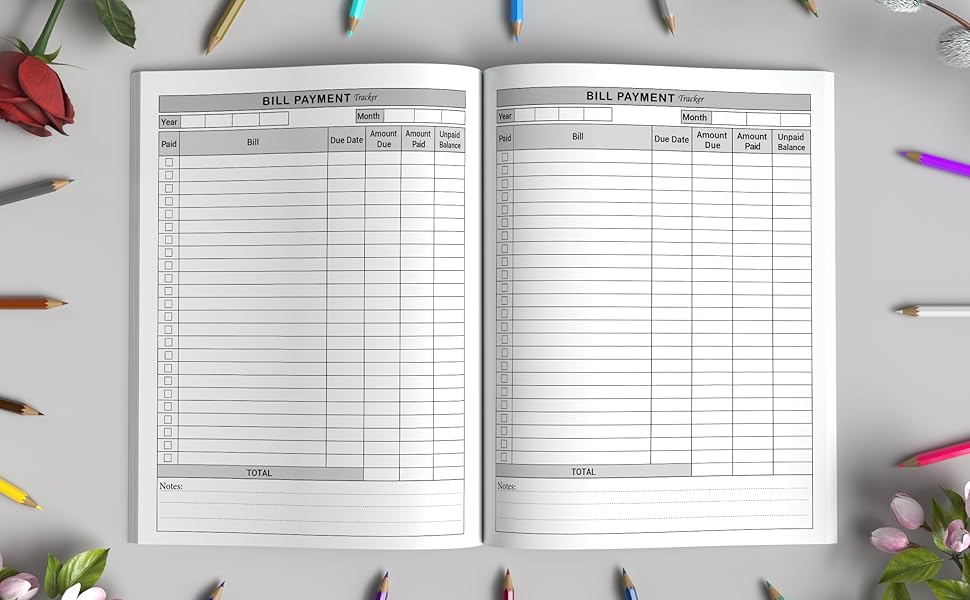 Bill Book Pages