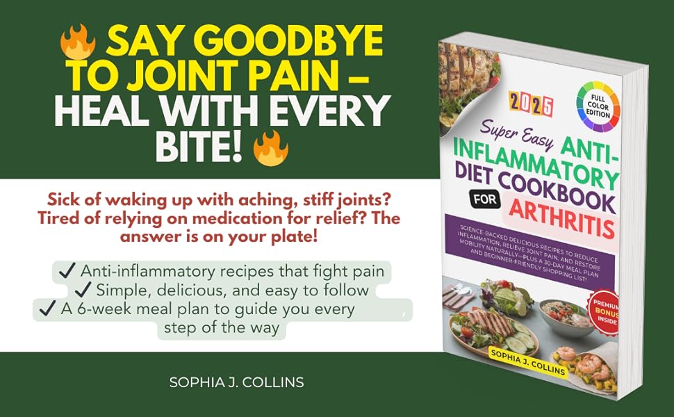 HERO BANNER for Anti-inflammatory diet cookbook for arthritis