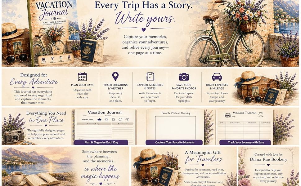 ✔ Plan your days ✔ Track your adventures ✔ Capture memories ✔ Save your favorite moments.