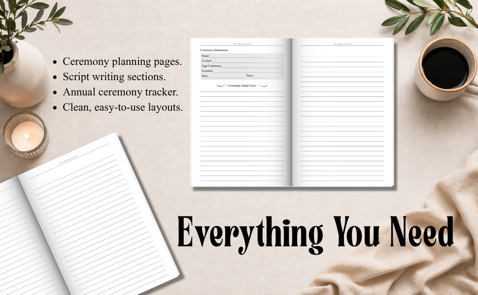 BOOK TO GUIDE CEREMONIES