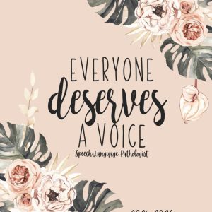 Speech Language Pathologist Planner And Academic Calendar Weekly And Monthly: Aug-July Organizer For the SLP or Speech Therapist With Inspirational Quotes | Everyone Deserves A Voice