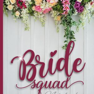 Bride Squad Composition Notebook: Floral Wedding Planning Journal | Glossy Design For Brides To Be, Wedding Party, Planning, Personal Use | 110 College Ruled Lined Pages | 7.25 x.925"